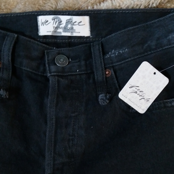 We the Free Washed Black Cut Off Shorts - Picture 3 of 8